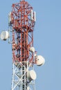 Cell phone antenna tower Royalty Free Stock Photo