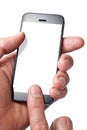 Cell Phone Hand Finger Royalty Free Stock Photo