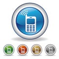 cell-phone button Royalty Free Stock Photo