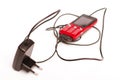 Cell phone charger Royalty Free Stock Photo