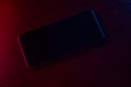 cell phone on dark background Royalty Free Stock Photo