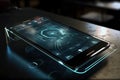 Cell Phone Of The Future Transparent Invisible, Mobile, Siri Alice Hologram Artificial Intelligence, Smartphone Ai