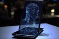 Cell Phone Of The Future Transparent Invisible, Mobile, Siri Alice Hologram Artificial Intelligence, Smartphone Ai