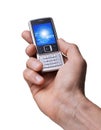 Cell Phone in Hand Photo Royalty Free Stock Photo