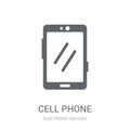 cell phone icon. Trendy cell phone logo concept on white background from Electronic Devices collection Royalty Free Stock Photo