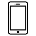 Cell phone Isolated Vector Icon fully editable Royalty Free Stock Photo