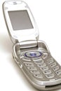 Cell phone open angle Royalty Free Stock Photo