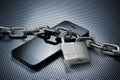 Cell Mobile Phone Security Locked Royalty Free Stock Photo
