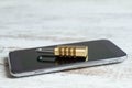 Cell phone security locked Royalty Free Stock Photo