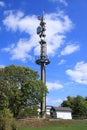 Cell phone signal base station. mobil network Royalty Free Stock Photo