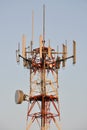 Cell phone tower antenna Royalty Free Stock Photo