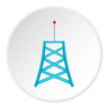 Cell phone tower icon, cartoon style Royalty Free Stock Photo
