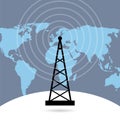 Cell Phone Tower icon Royalty Free Stock Photo