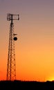 Cell Phone Tower Silhouette Royalty Free Stock Photo