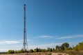 Cell Phone tower with wireless antennas Royalty Free Stock Photo