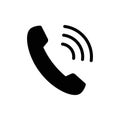 Cell phone vector icon. Telephone call icon. Ringing phone icon. Modern icon cell phone. Cell phone icons for web design