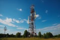 Cell site, cell tower or cellular base station for transmitting radio signals from cellular networks, telco tower,