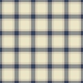 Cell tartan plaid check, celtic pattern background seamless. Oilcloth vector textile fabric texture in light and blue colors