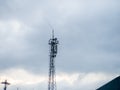 Cell tower. Modern technologies. Reception of signals. Mobile connection Royalty Free Stock Photo