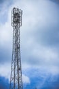 Cell Tower structure to enhance cellular network communications. Royalty Free Stock Photo