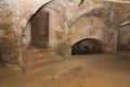 Cellar architecture from Fagaras fortress Royalty Free Stock Photo