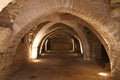 cellar in a medieval abbey in maillezais in vendÃ©e (france) Royalty Free Stock Photo
