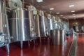 Metal steel tanks for wine fermentation