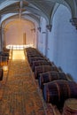Cellar room with barrels at Hampton Court Palace - London