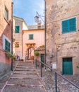Scenic sight in Celleno, province of Viterbo, Lazio, central Italy. Royalty Free Stock Photo