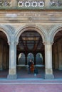 Cellist playing at Bethesda Terrace, Central Park, NYC Royalty Free Stock Photo