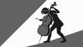 Cellist Playing, Classical Instrumentalist, Musical Passion, Expressive Performance, vector design Generative AI Royalty Free Stock Photo