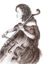 Cellist portrait