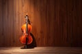 Cello Against Wooden Background
