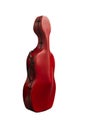 Modern cello red protecting box Royalty Free Stock Photo
