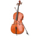 Cello classical wooden Royalty Free Stock Photo