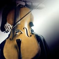 Cello close up hands