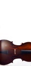 Cello horizontal closeup in dramatic light Royalty Free Stock Photo