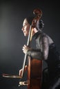 Cello player Cellist concert Royalty Free Stock Photo