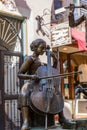 Cello Player Of Musical Trio Sculpture