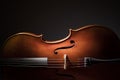 Cello silhouette Royalty Free Stock Photo