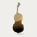 Cello silhouette Royalty Free Stock Photo