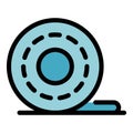 Cellophane tape roll icon color outline vector Royalty Free Stock Photo