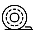 Cellophane tape roll icon, outline style Royalty Free Stock Photo