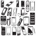 cellphone black icons