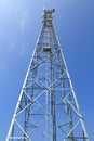 Cellphone communication tower in grey colour