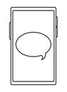 cellphone conversation bubble