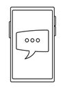 cellphone conversation bubble