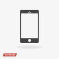 Cellphone Icon Vector, vector illustion flat design style. Royalty Free Stock Photo