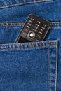 Cellphone in jeans Royalty Free Stock Photo