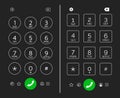 Cellphone keypad screen Royalty Free Stock Photo